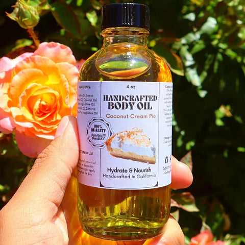 Handcrafted Coconut Cream Pie Body Coconut Cream Pie Body Oil