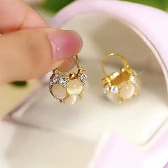 Affordable Luxury Style Niche Temperament Pearl Ball Cabas Earrings