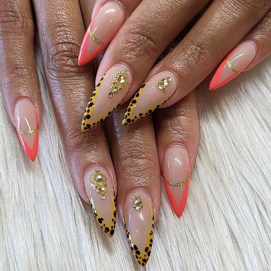 Black Rhinestone Love Wearing Nails Wholesale Art